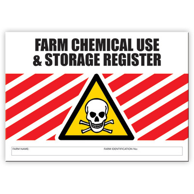 Farm Chemical Register log book A4