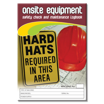 Onsite Equipment log book A5