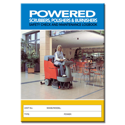 Powered Scrubber/ Polisher log book A5