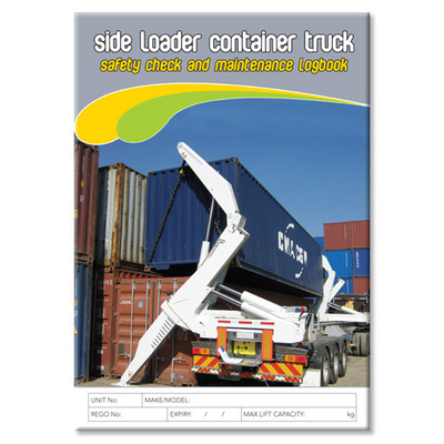 Side Loader Container Truck log book A4