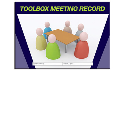 Toolbox Meeting Log Book A4