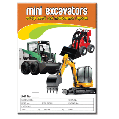 Mini Excavators Logbook - A5