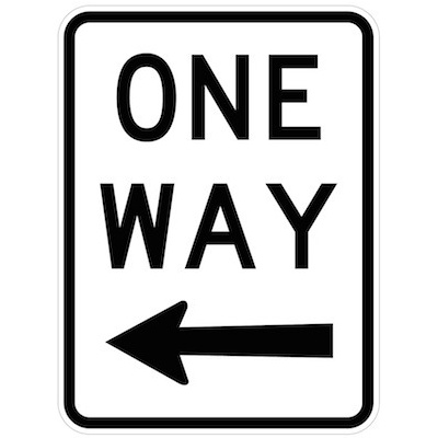 One Way (left arrow)