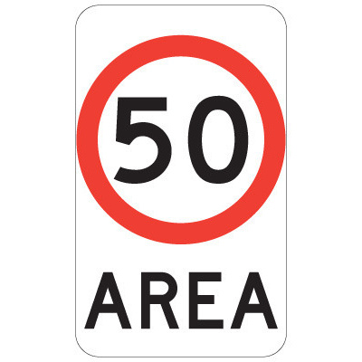 Speed Limit Area 50