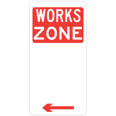 Works Zone (Left Arrow)