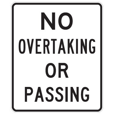 No Overtaking Or Passing 