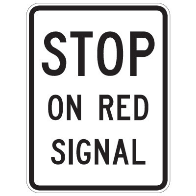 Stop On Red Signal 