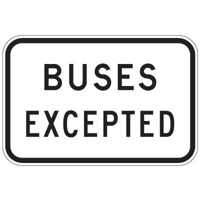Buses Excepted 