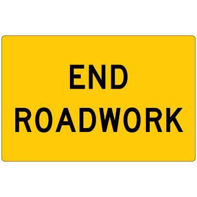 End Roadwork (Sign Only)