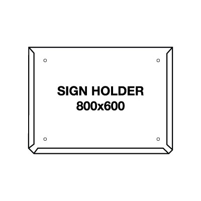 Hazchem Sign Placard Holder 800x600mm