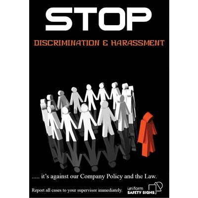 Stop Discrimination and Harassment. It's against the Law