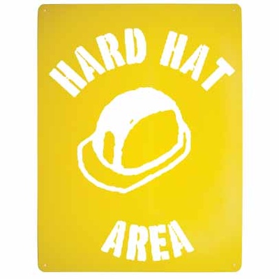 Hard Hat Area Stencil Poly