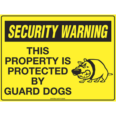 Security Warning This Property is Protected by Guard Dogs