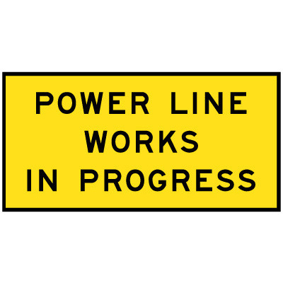 Power Line Works In Progress