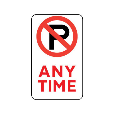 Anytime (with No Parking Symbol)
