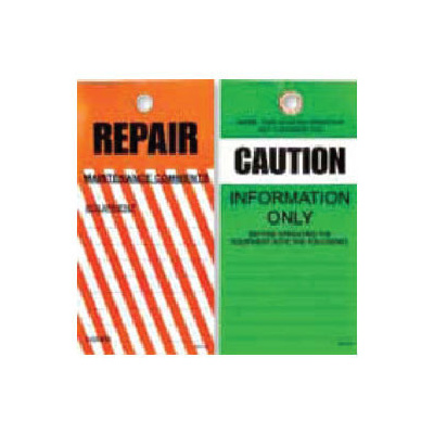 Pkt of 25 Tear Proof - Repair & Caution