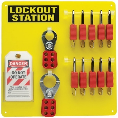 12 Lock Lockout Station with Supplies