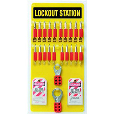24 Lock Lockout Station with Supplies