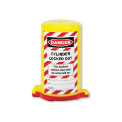 Cylinder Lockout - Danger Cylinder Locked Out  (Red)