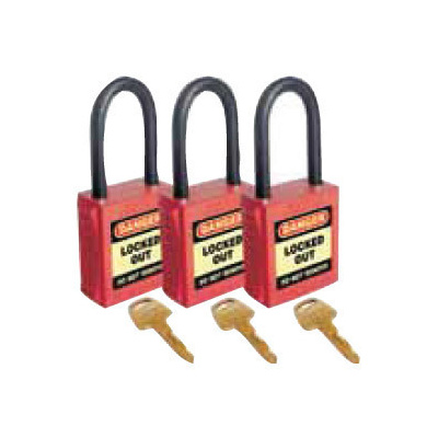 42mm Premium Red Safety Lock - Non Conductive