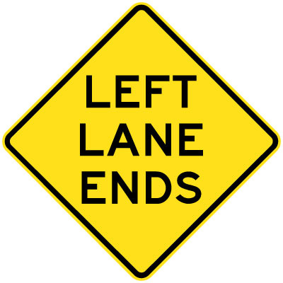 Left Lane Ends
