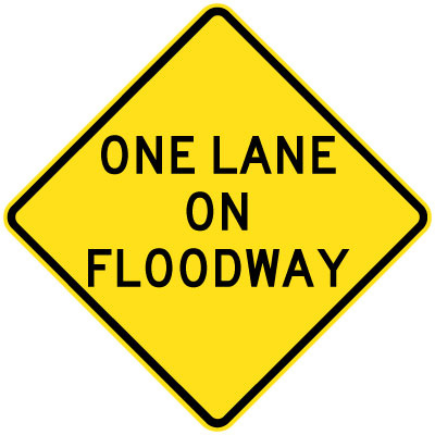 One Lane On Floodway